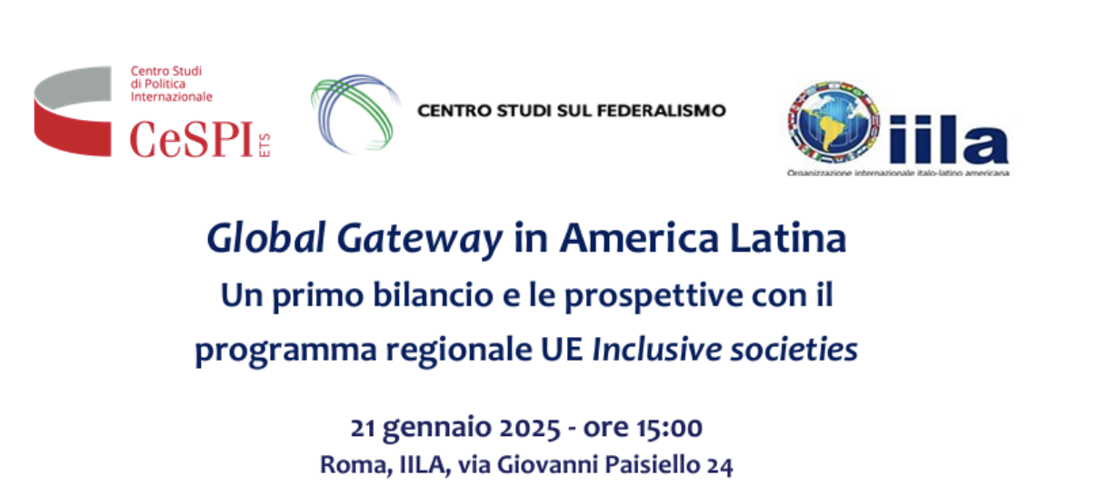 Global Gateway in America Latina - Un primo bilancio e le prospettive con il programma regionale UE Inclusive societies